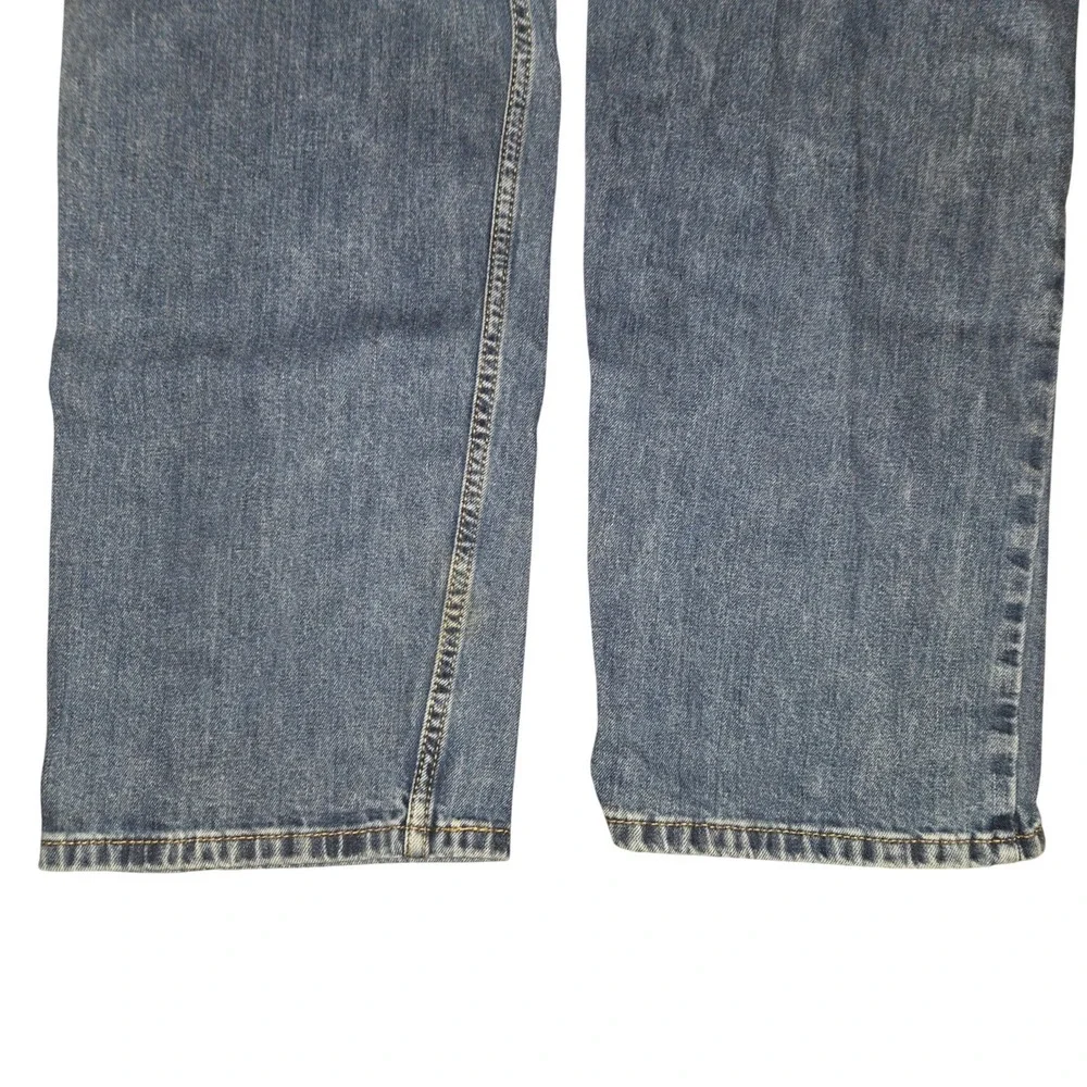 Levi's 505 Regular Fit Jeans Mens 40X32 Blue Straight Leg Stretch Denim